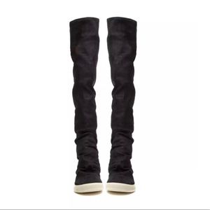 Rick Owens mainline leather sock ramones high boots
